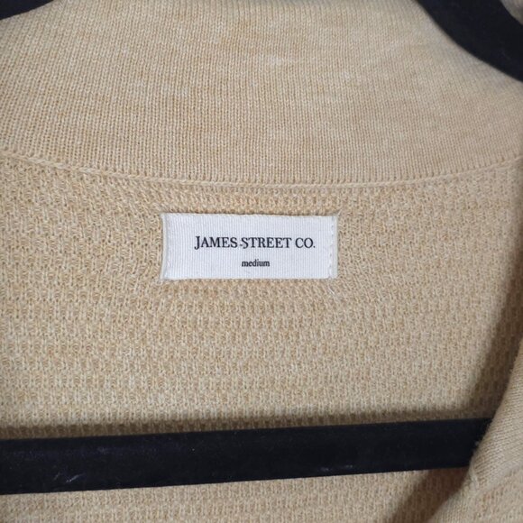 James Street Co Waffle Knit Shirt Cropped Pant Set Size M Tan Beige - Picture 3 of 10